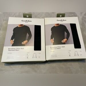 2Goodfellow & Co Men's
Black Premium Ultra
Soft Thermal Long Sleeve Shirt Sz XL